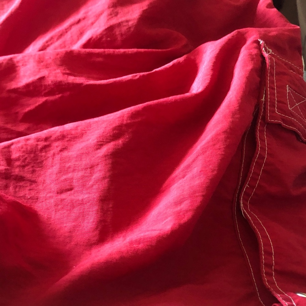 Red Drawstring Swim Trunks - Picture 5 of 5